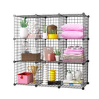 Black Portable 9-Cube Organiser