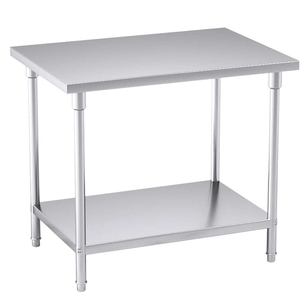 2-Tier Commercial Catering Stainless Steel Work Bench100*70*85cm