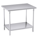 2-Tier Commercial Catering Stainless Steel Work Bench100*70*85cm