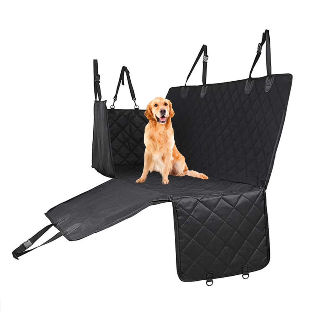 600D Oxford Waterproof Pet Back Seat Mat Black