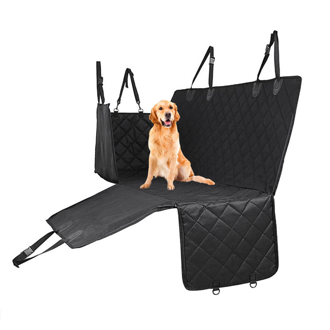 600D Oxford Waterproof Pet Back Seat Mat Black