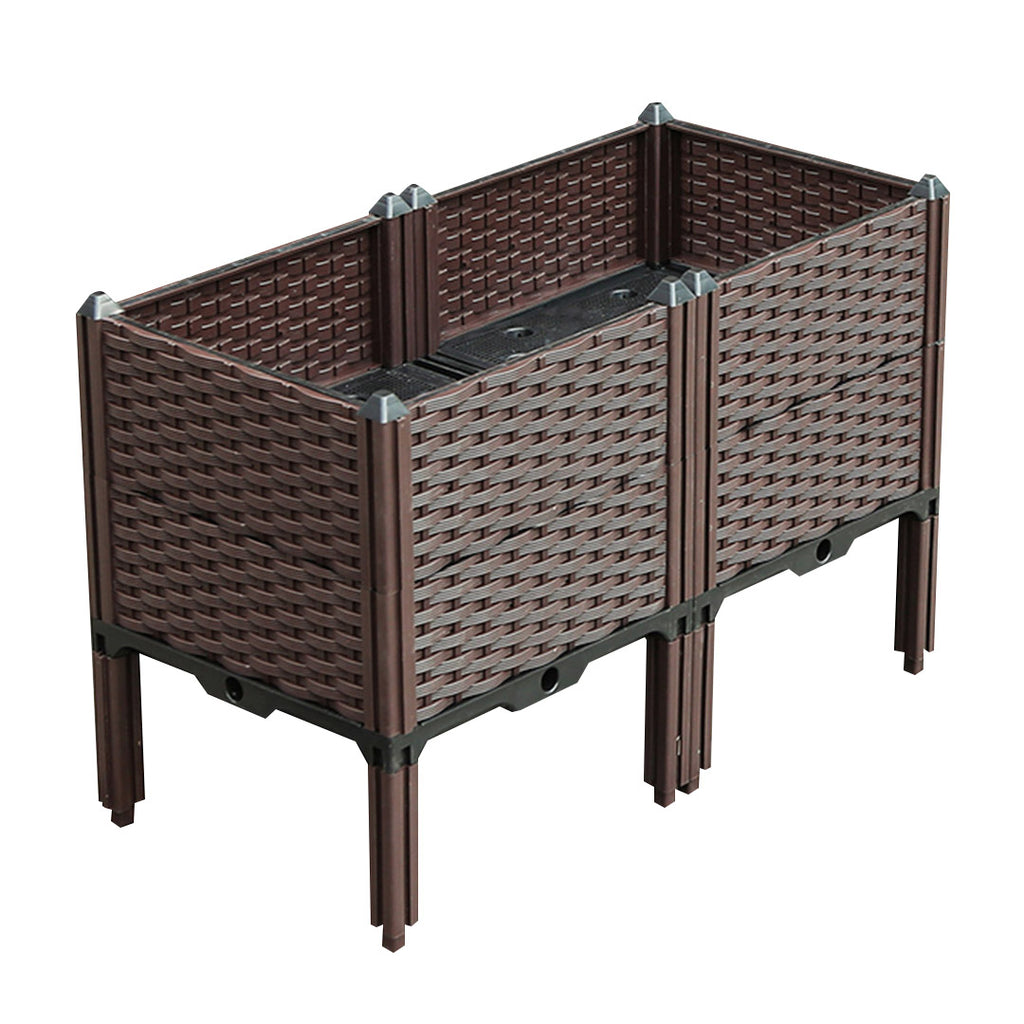 80X51CM Garden Plastic Planter Box with Legs