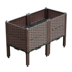 80X51CM Garden Plastic Planter Box with Legs