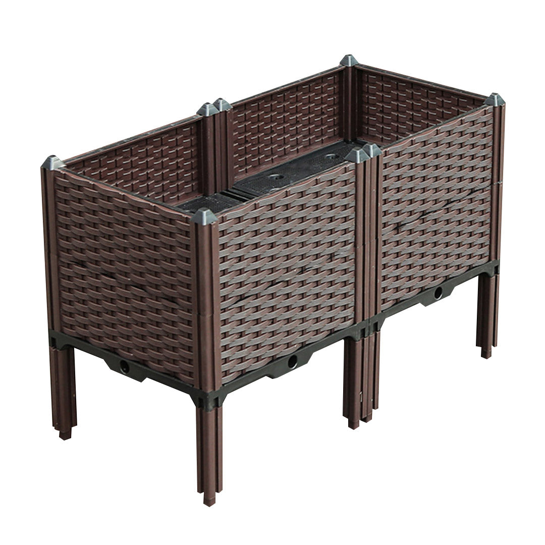 80X51CM Garden Plastic Planter Box with Legs