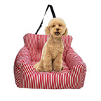 Portable Soft Padded Car Seat Dog Carrier Bed Red
