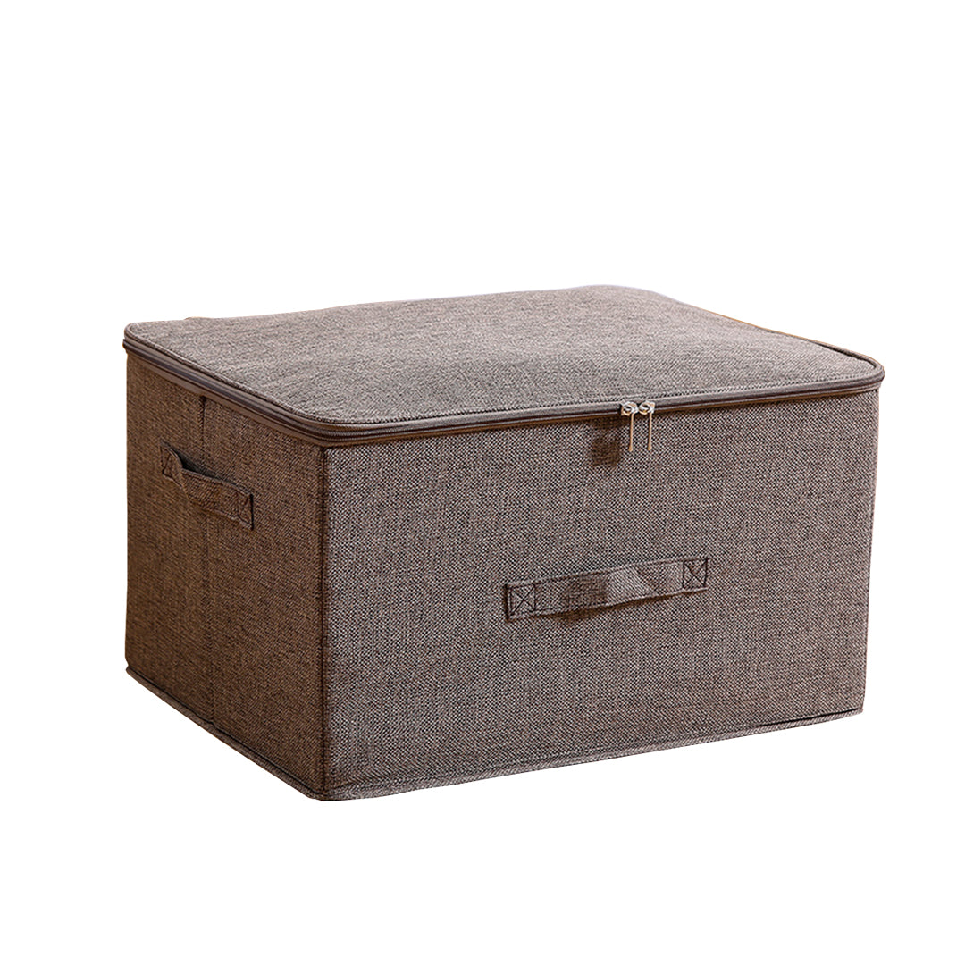 Coffee Large Double Zipper Storage Box