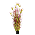 150cm Purple-Red Artificial Indoor Potted Papyrus Plant Tree
