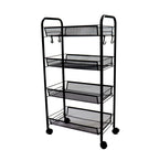 4 Tier Steel Mesh Kitchen Cart