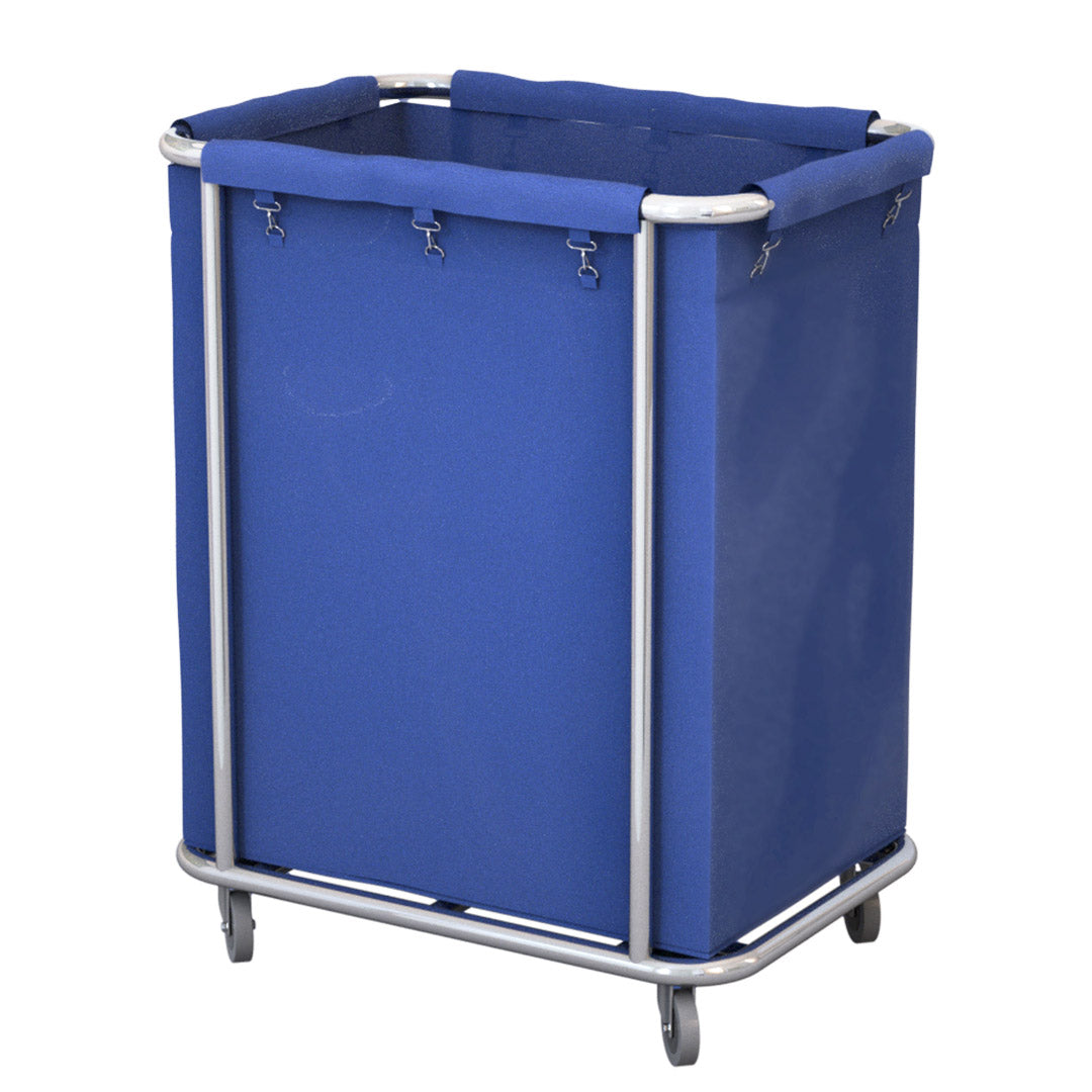 Stainless Square Linen Cart Blue