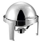 6L Stainless Steel Chafing Food Warmer Round Roll Top