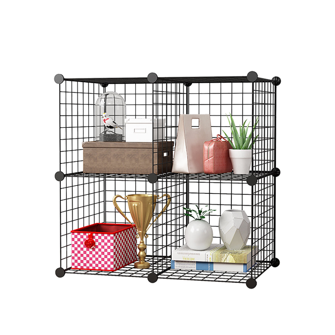 Black 4-Cube Storage Organiser