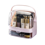 2 Tier Pink Countertop Makeup Storage Organiser