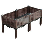 80X36CM Garden Plastic Planter Box with Legs