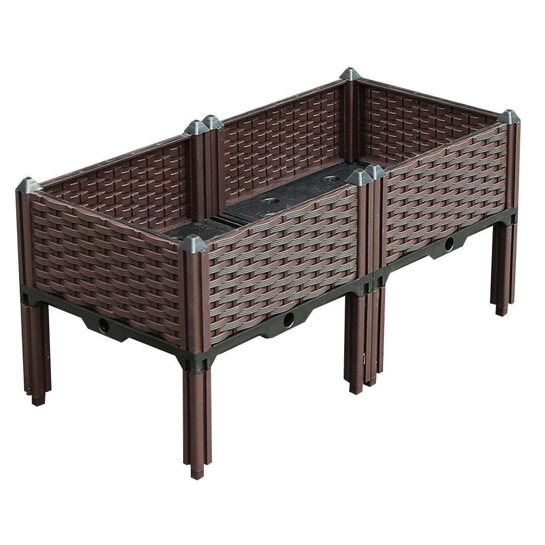 80X36CM Garden Plastic Planter Box with Legs