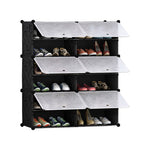 6 Tier 2 Column Shoe Rack Organizer