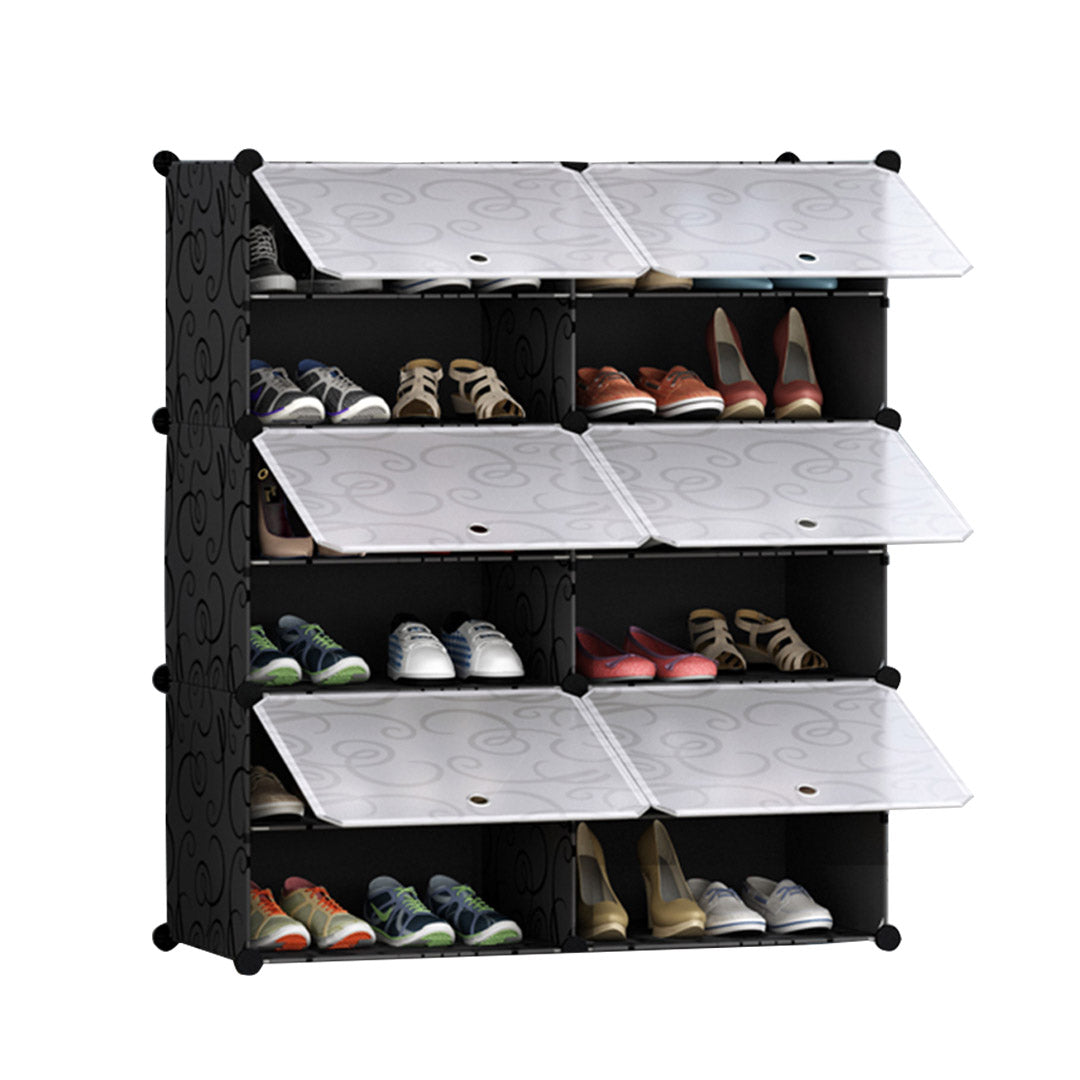 6 Tier 2 Column Shoe Rack Organizer