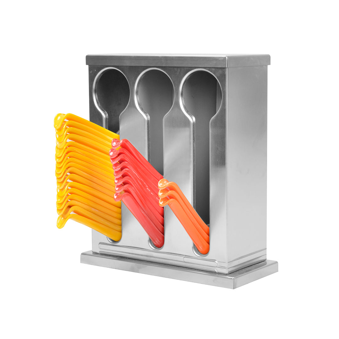 Stainless Steel Buffet Utensil Holder 3 Holes