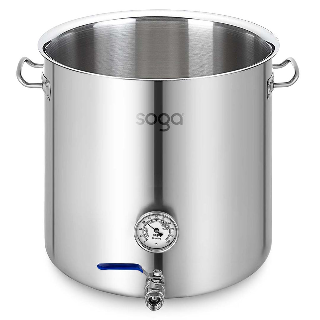 SOGA Stainless Steel 33L Brewery Pot No Lid 35*35cm