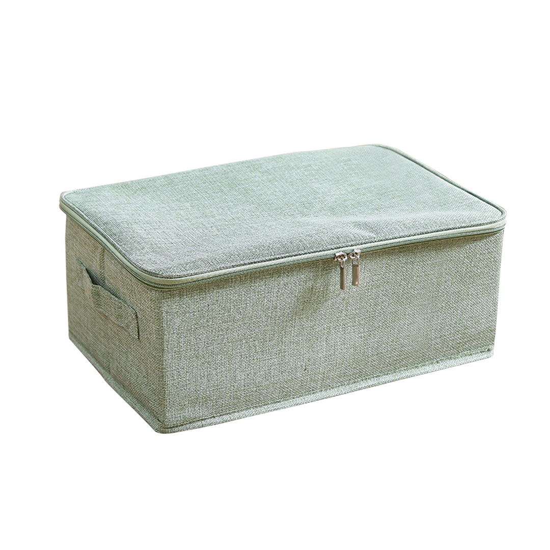 Green Small Double Zipper Storage Box