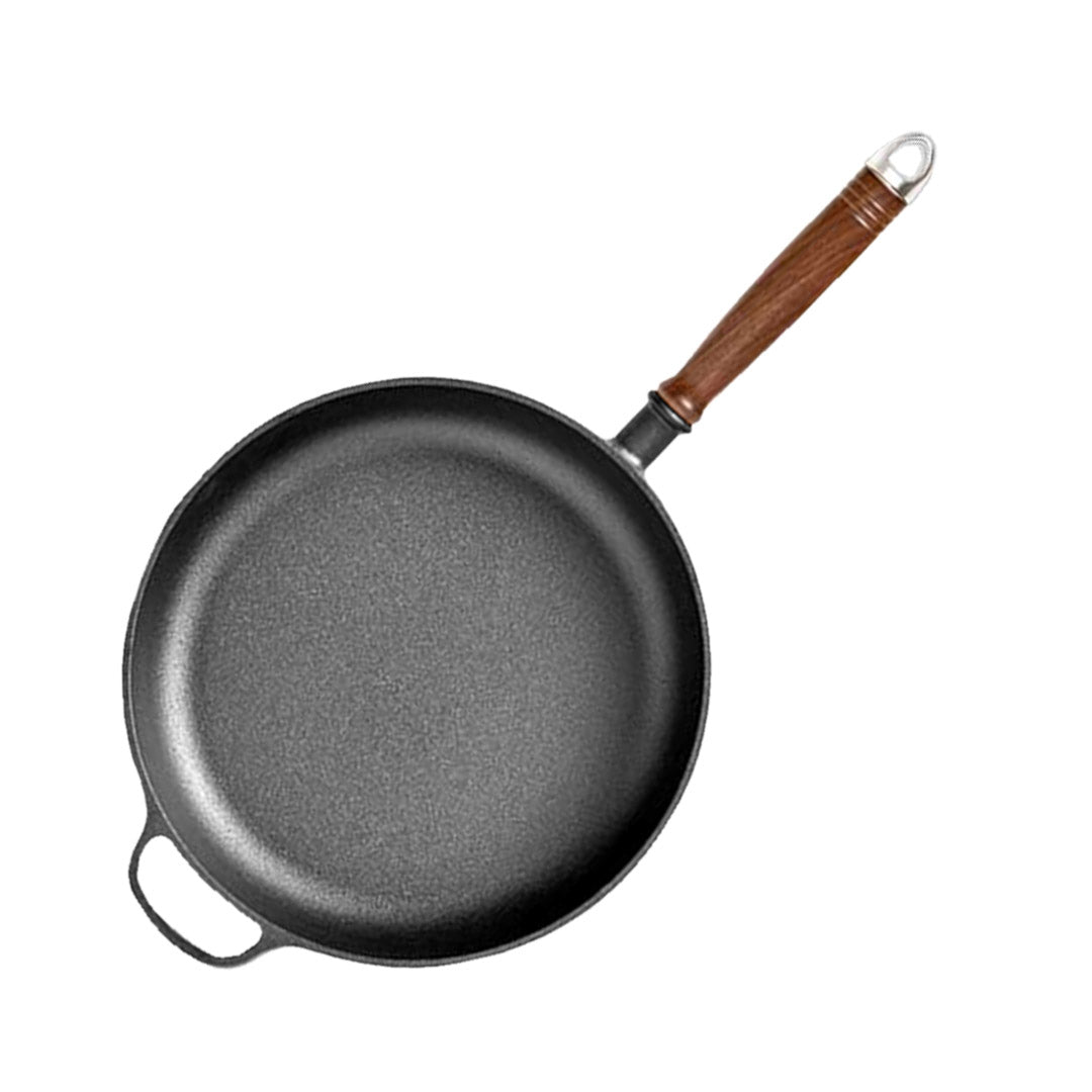 29cm Round Cast Iron Frying Pan Skillet with Helper Handle