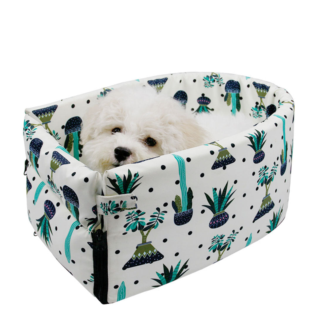 Car Pet Bag with Botanical Print