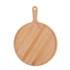 10 inch Blonde Round Wooden Tray