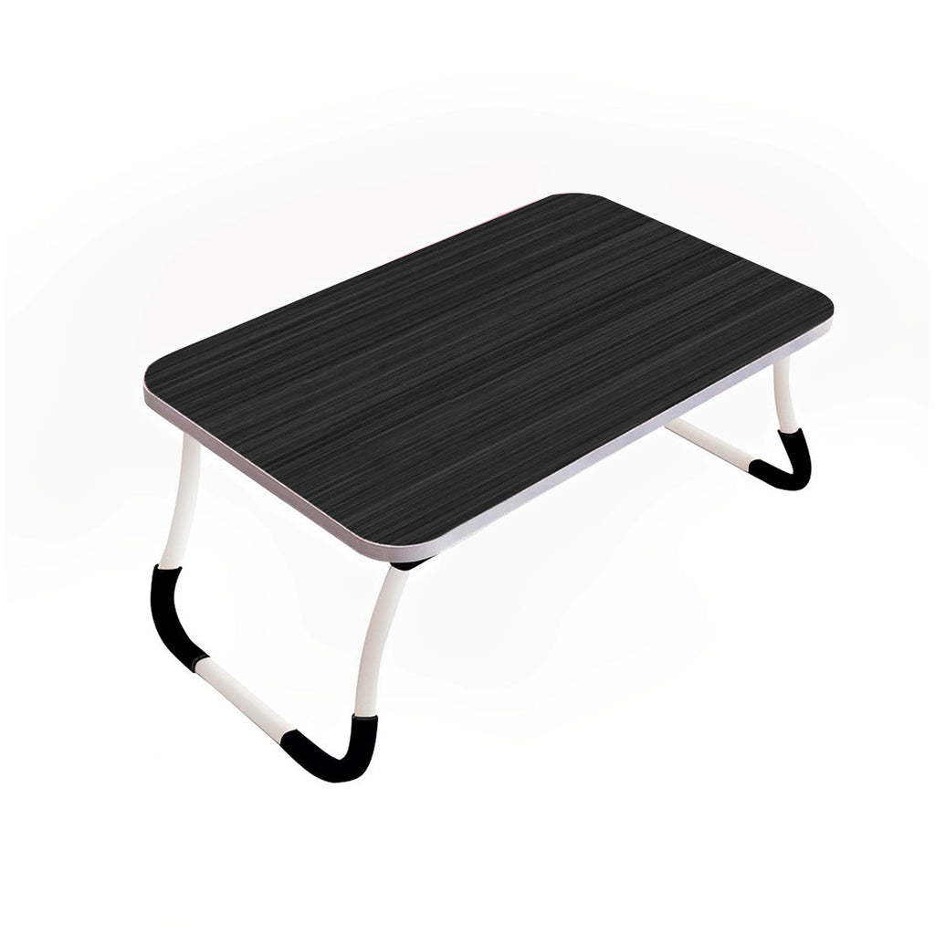 Black Foldable Study Bed Table Adjustable Portable Desk Stand
