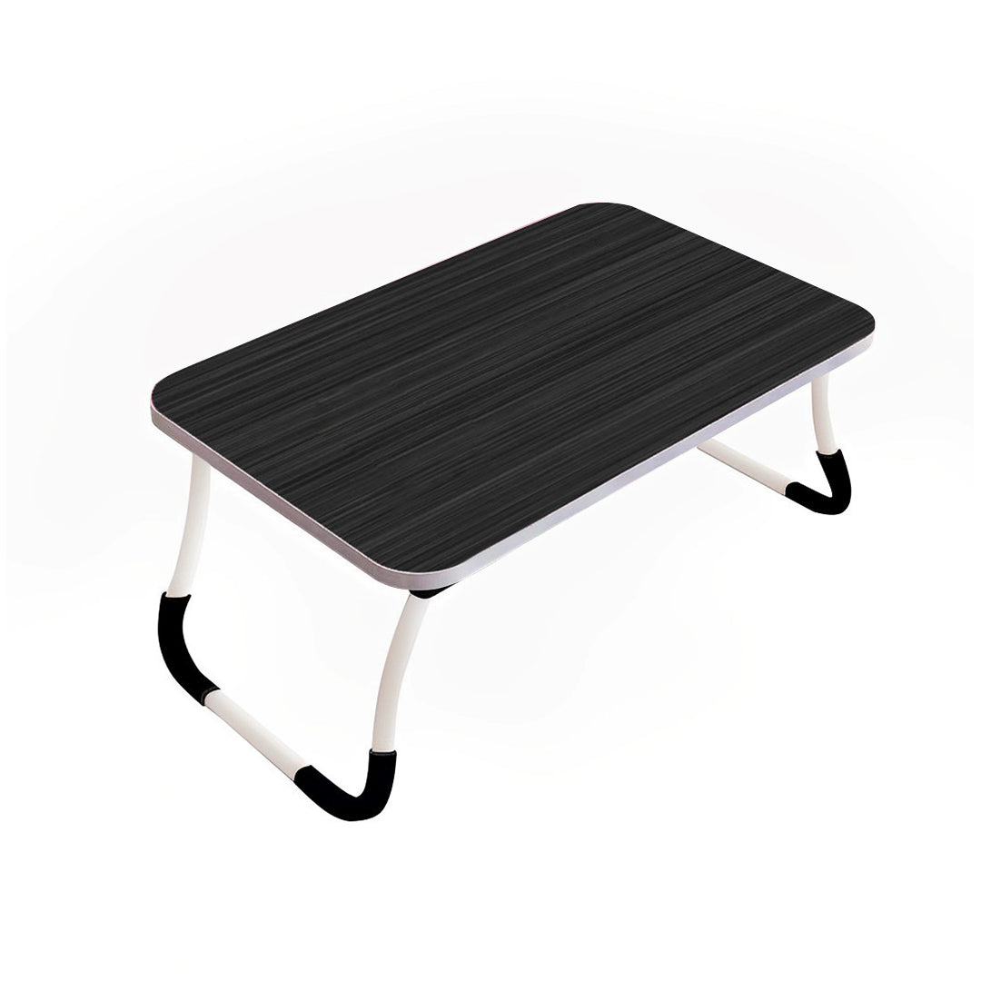 Black Foldable Study Bed Table Adjustable Portable Desk Stand