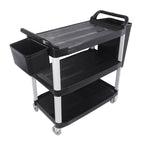 3 Tier Utility Cart w/ Two Bins Large