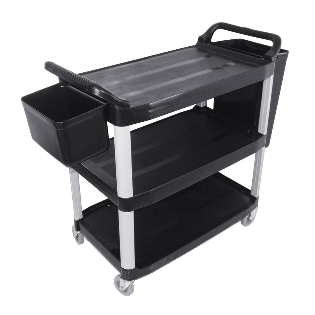 3 Tier Utility Cart w/ Two Bins Large