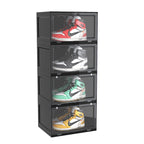 4 Tier Black Shoe Organiser