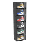 6 Tier Black Shoe Organiser