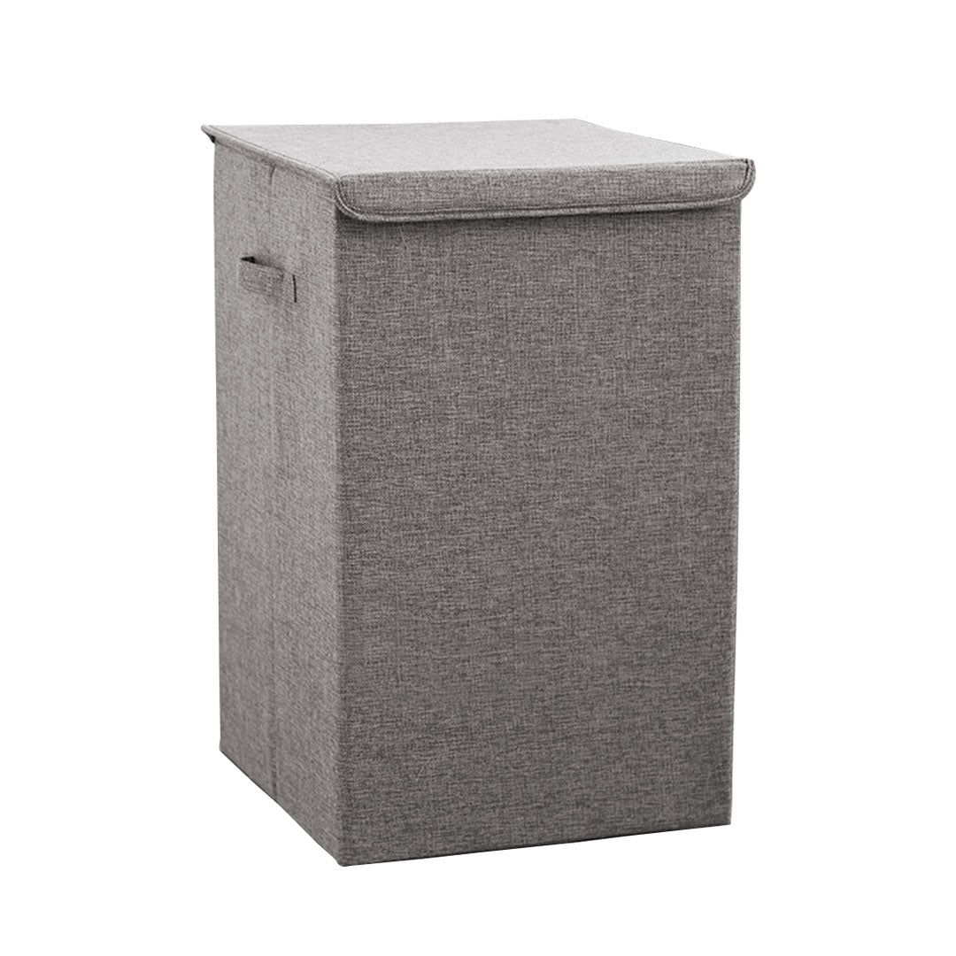 Grey Medium Laundry Hamper Storage Box