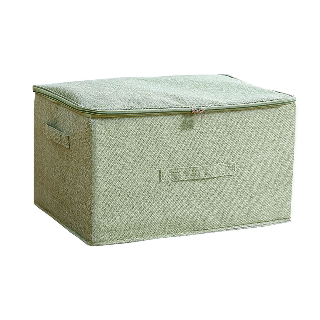 Green Large Double Zipper Storage Box
