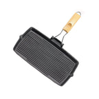 20.5cm Rectangular Cast Iron Griddle Pan