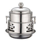Stainless Steel Single Hot Pot with Lid