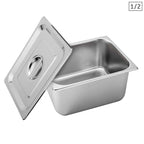 Gastronorm Full Size 1/2 GN Pan 20cm Deep with Lid