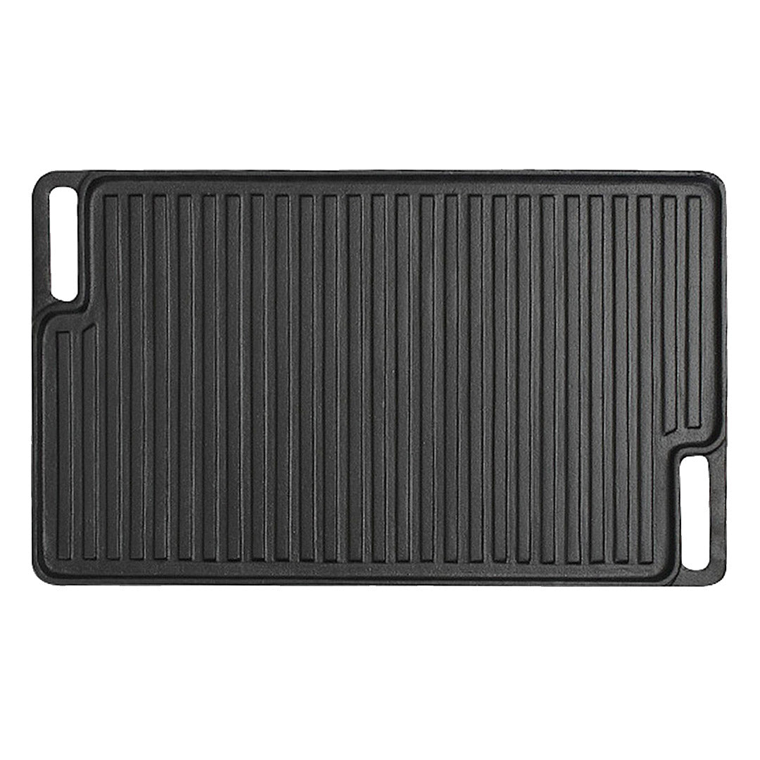 45cm Rectangular Cast Iron BBQ Grill Tray with Handle