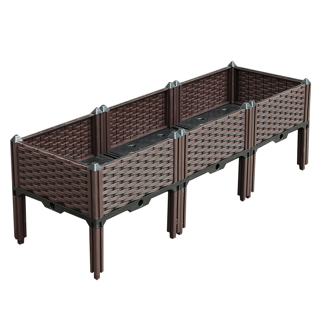120X36CM Garden Plastic Planter Box with Legs