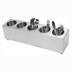 18/10 Stainless Steel Commercial Cutlery Holder with 5 Holes