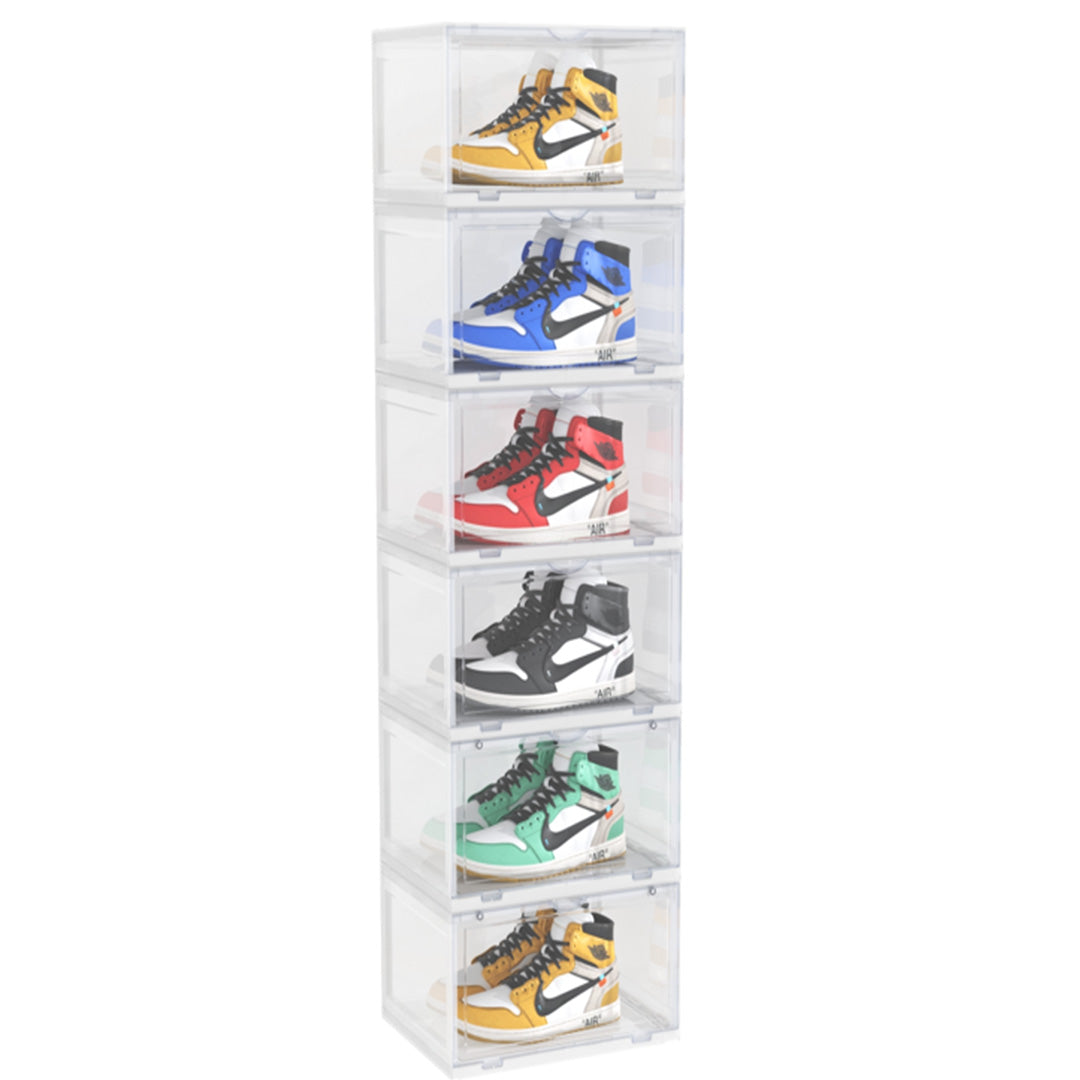 6 Tier Transparent Shoe Organiser