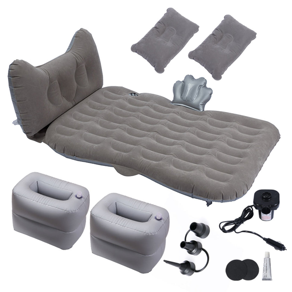 Grey Honeycomb Inflatable Car Mattress