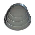 Round Black Steel Pizza Tray Set