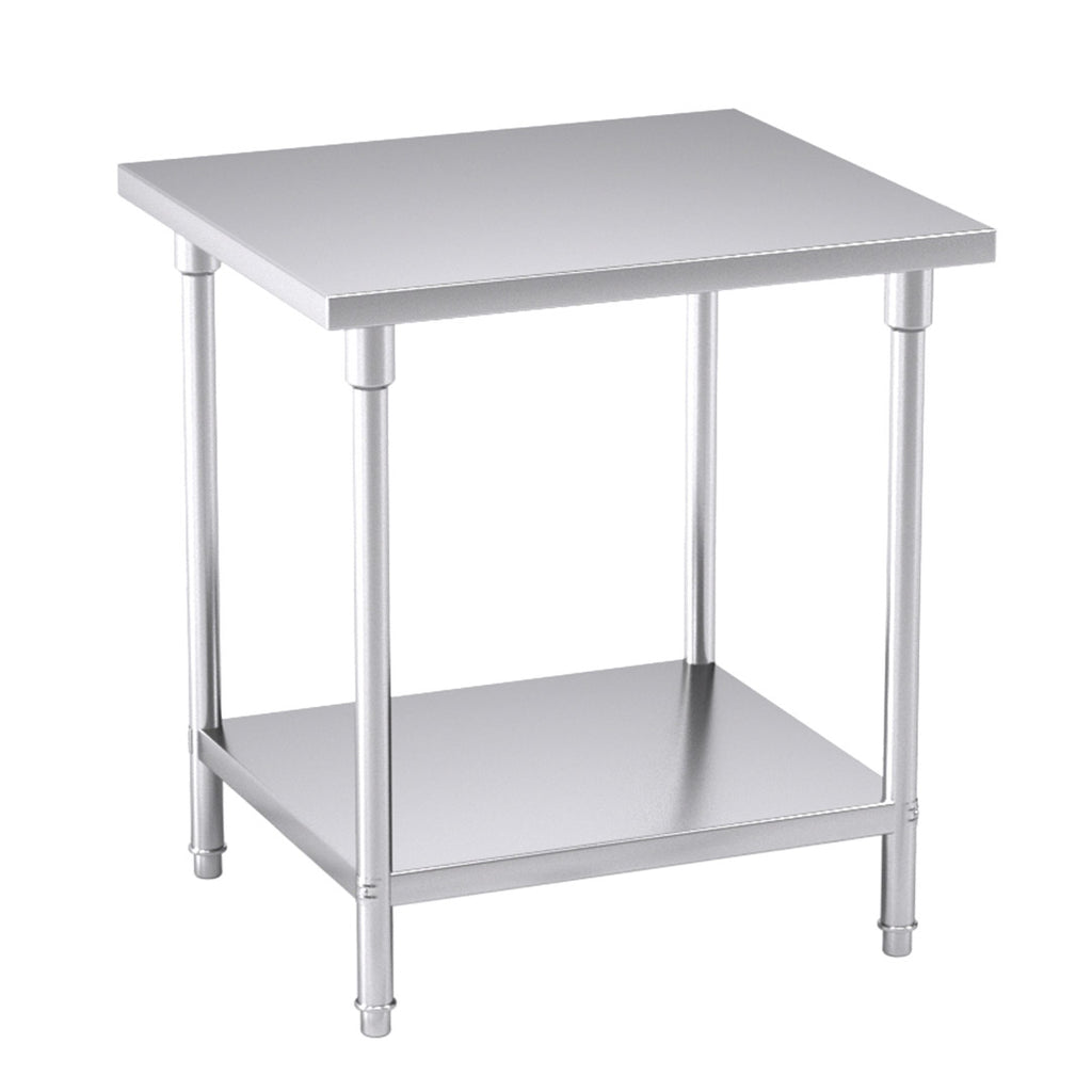 2-Tier Commercial Catering Stainless Steel Work Bench 80*70*85cm