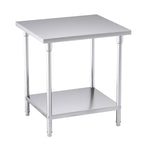 2-Tier Commercial Catering Stainless Steel Work Bench 80*70*85cm