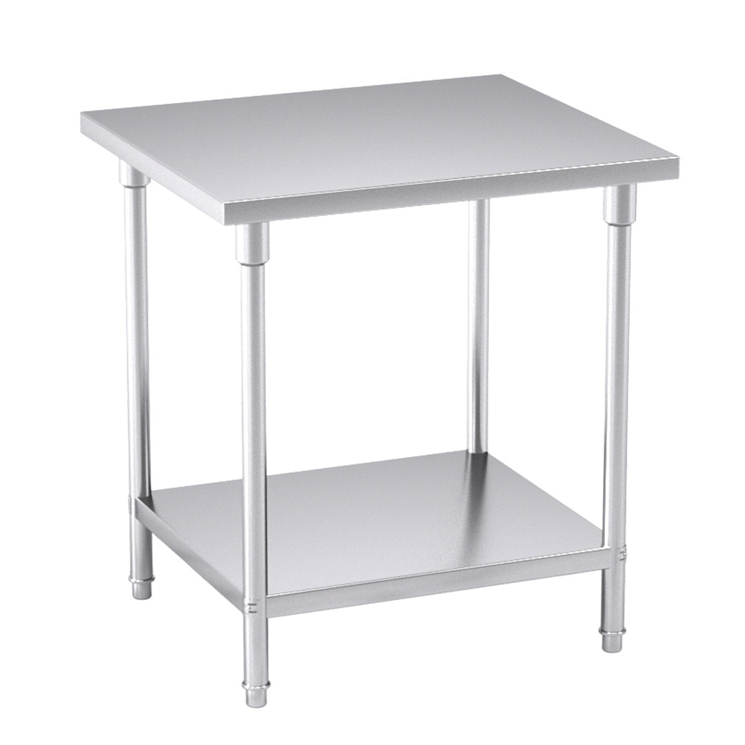 2-Tier Commercial Catering Stainless Steel Work Bench 80*70*85cm