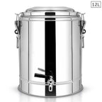 12L Stainless Steel Insulated Beverage Dispenser with Tap