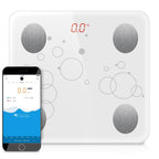 Wireless Bluetooth Digital Body Fat Scale White