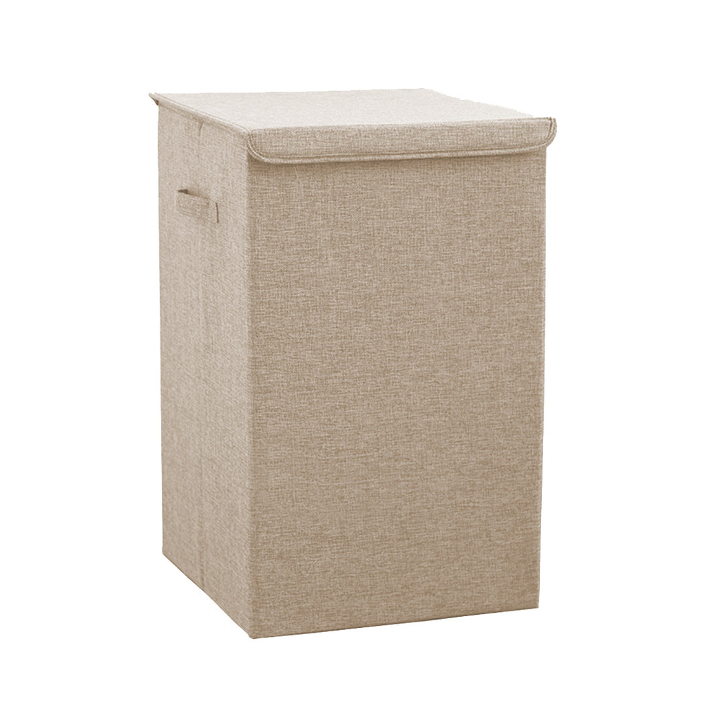Beige Medium Laundry Hamper Storage Box