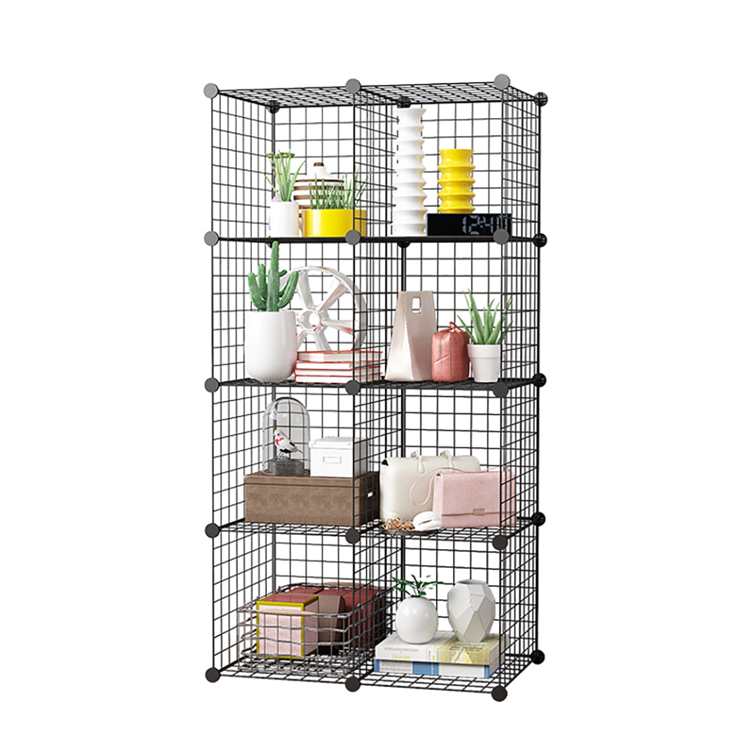 Black Portable 8-Cube Organiser